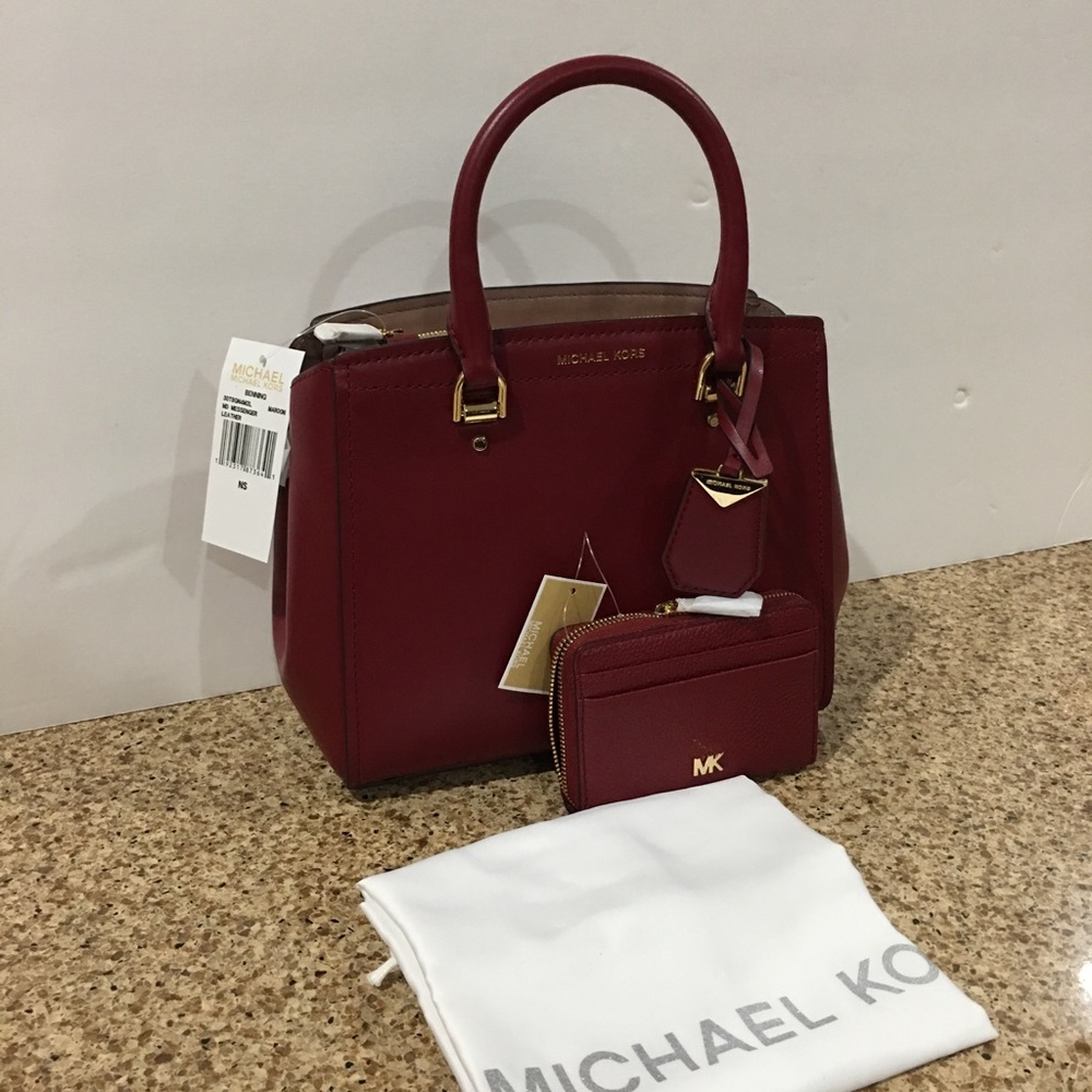 Michael Kors Medium Benning Leather Satchel